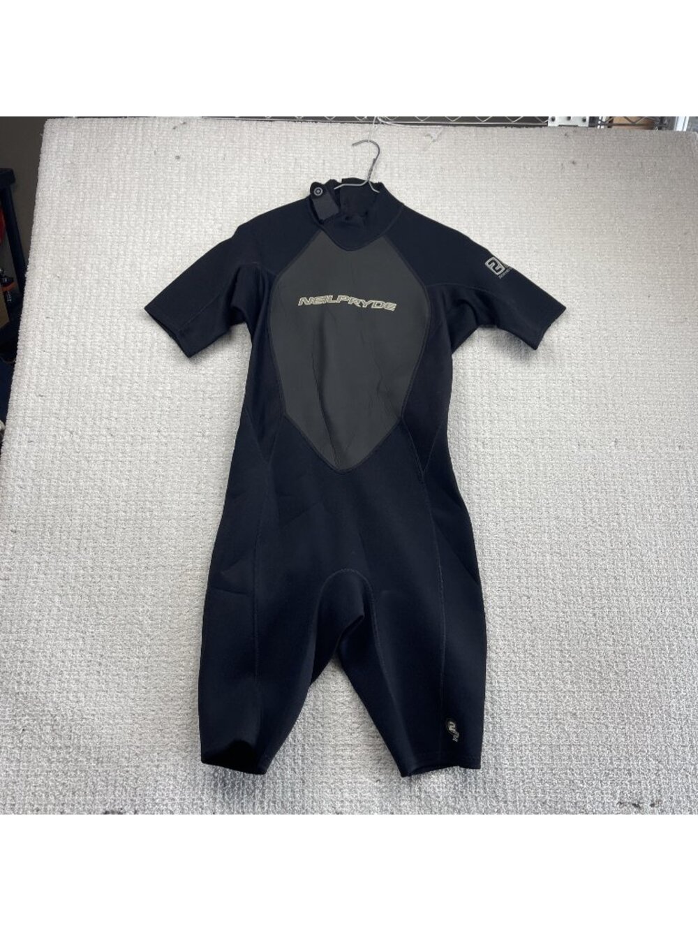 Neil Pryde Power Flex Shorty Wetsuit Men's Large Black Surf Diving 2000' Serie